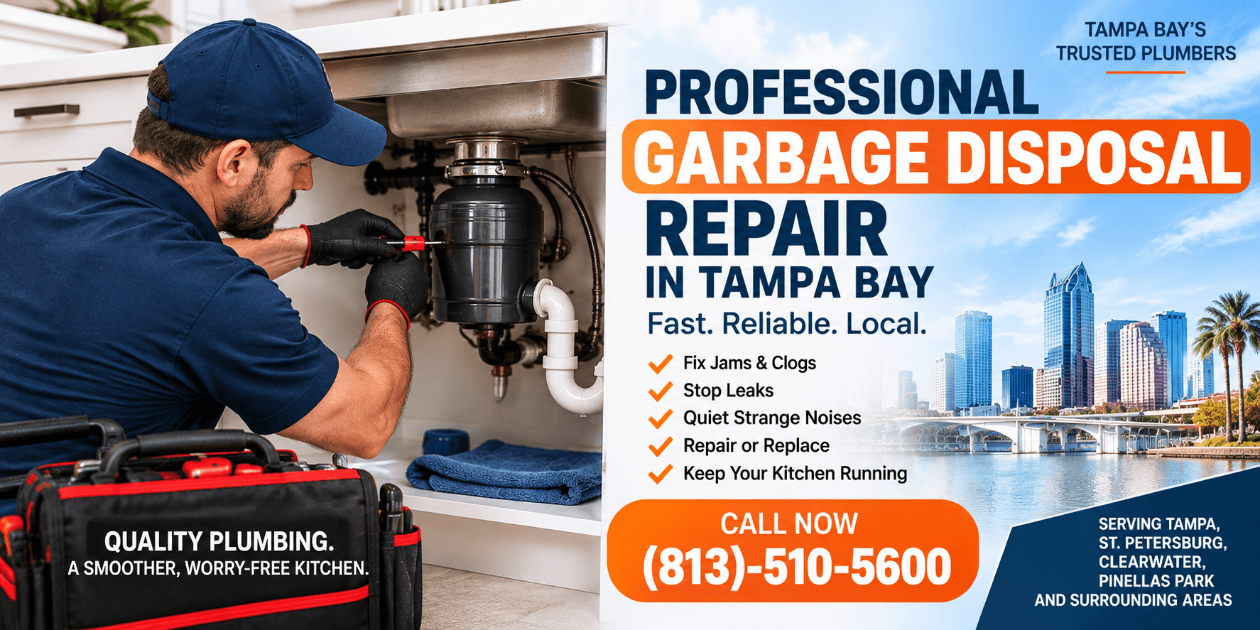 Professional Garbage Disposal Repair in Tampa Bay