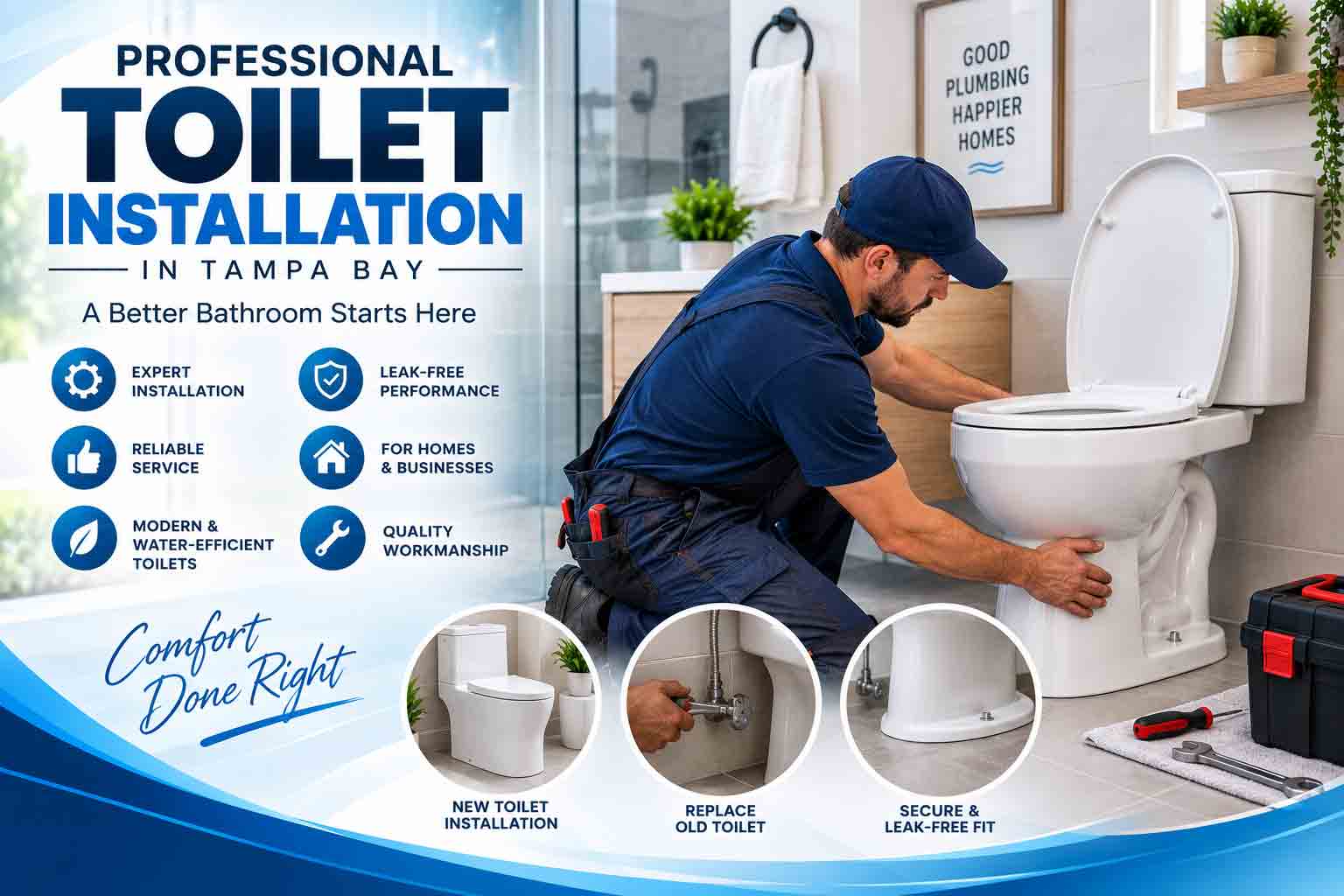 Toilet Installation in Tampa Bay